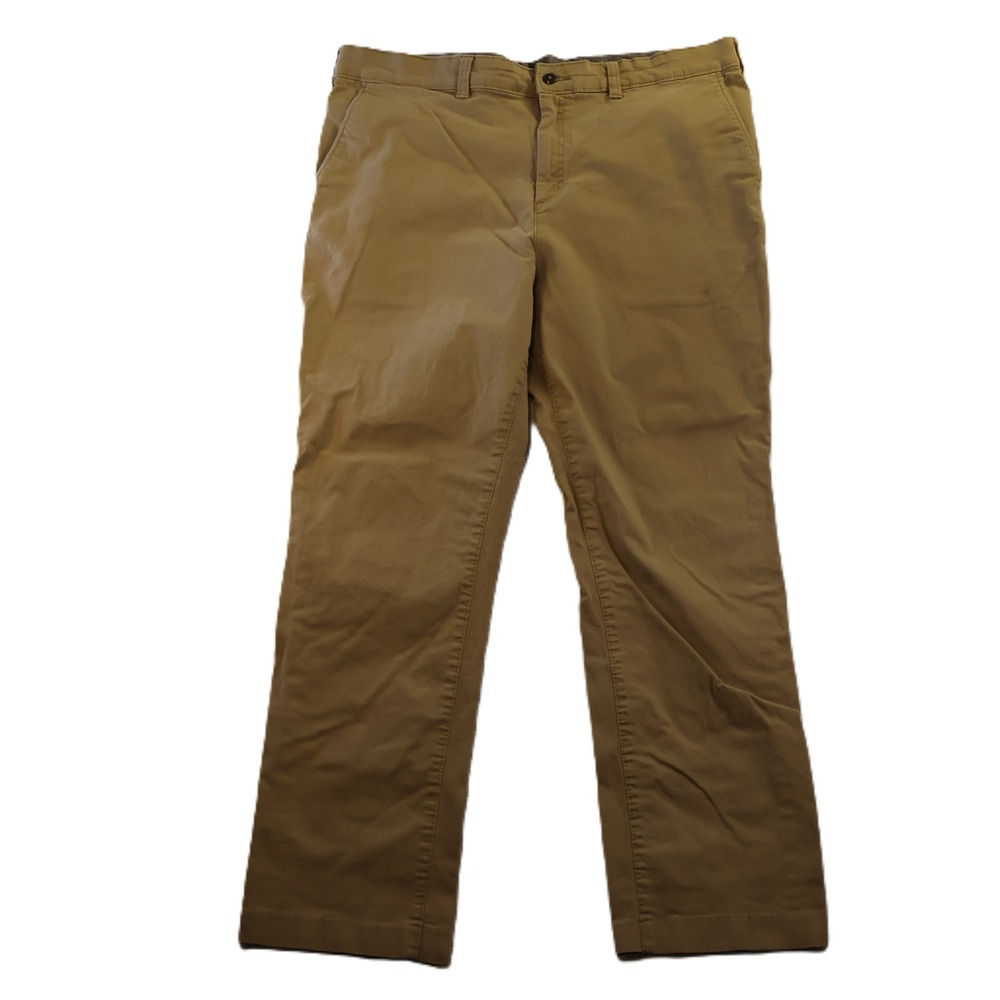 Edwards Mens 38x30 Chino Pants Khaki Tan Stretch Cotton Twill 2558-005